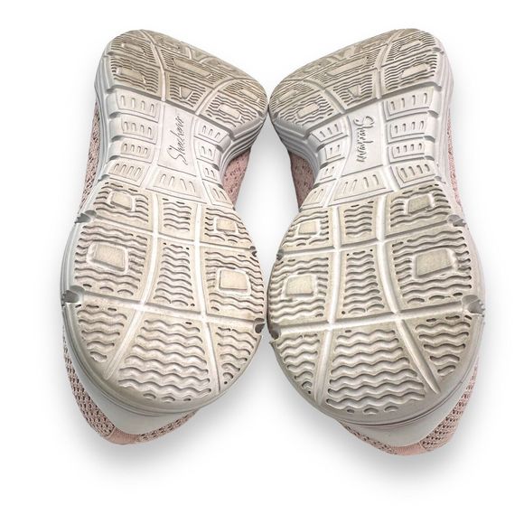 Skechers Shoes Mary Janes Size 10 Seager Power Hitter pink Slip On Knit Comfort - Picture 7 of 8